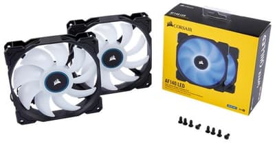 Corsair AF140 LED Blue 140mm, Dual Pack