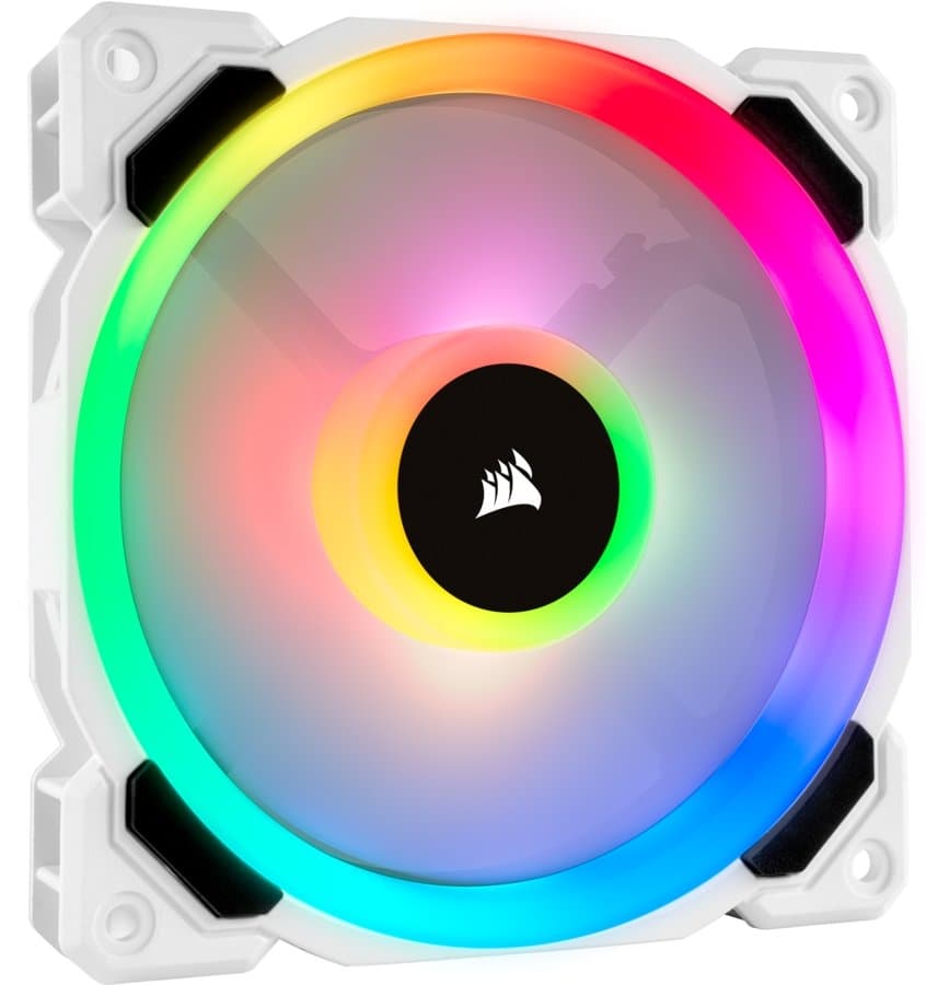 Corsair LL120 RGB LED 120mm PWM White High Airflow Fan
