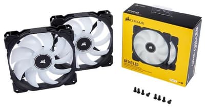 Corsair AF140 LED White 140mm, Dual Pack