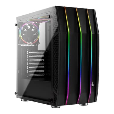 Aerocool Klaw Midtower/Tempered Glass/RGB