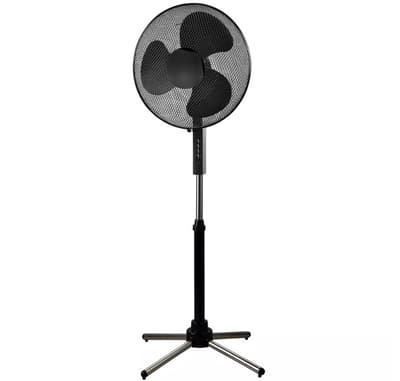 Emerio Golvfläkt 40cm Svart 125cm hög