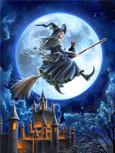 Diamond Maalaus 5D DIY Diamond Maalaus Halloween STL.30 * 40cm