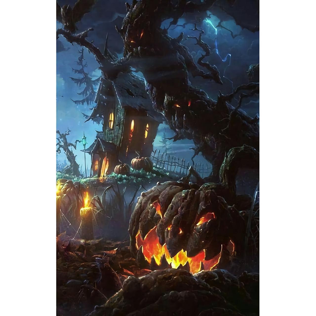 Timanttimaalaus 5D DIY timanttimaalaus Halloween, koko 30 * 40cm