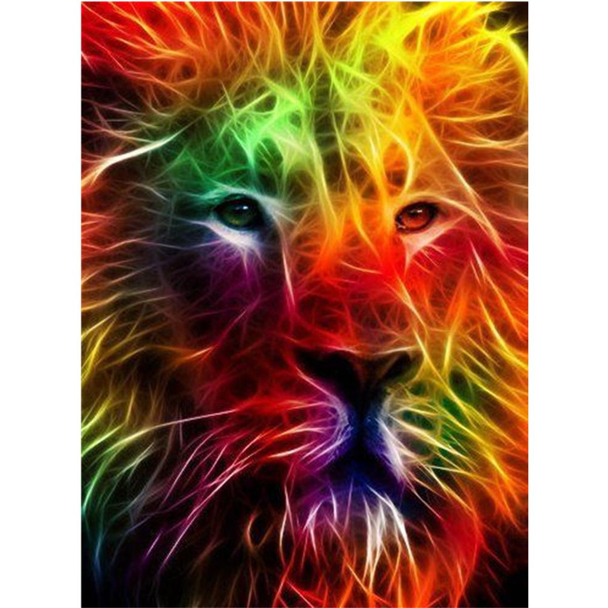 Diamond maleri 5d DIY Diamond Painting Tiger STL.30 * 40cm