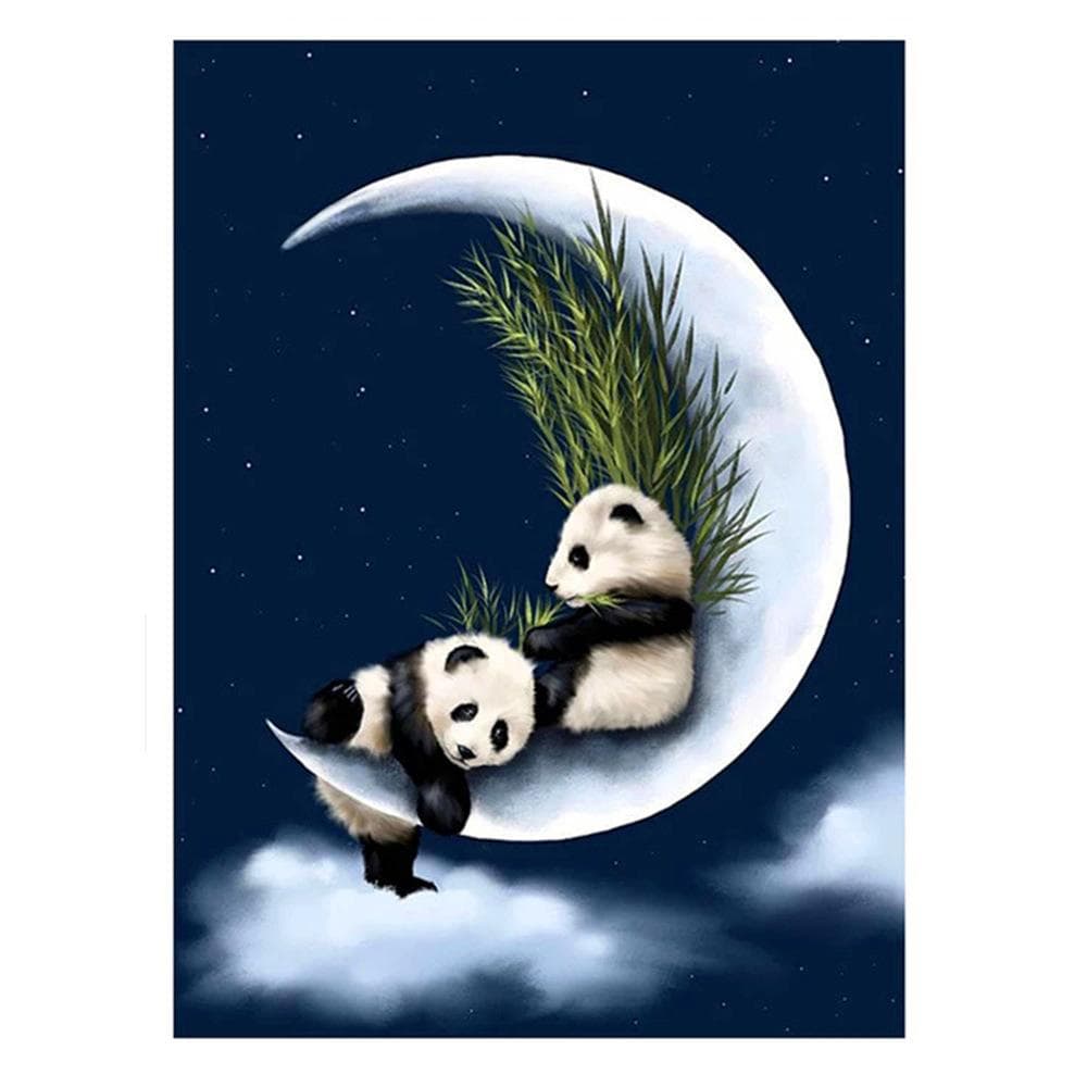 Timanttimaalaus 5D DIY timanttimaalaus Giant panda, koko 30 * 40cm