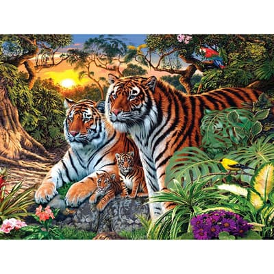Diamond Maalaus 5D DIY Diamond Maalaus Tiger STL.45 * 35cm