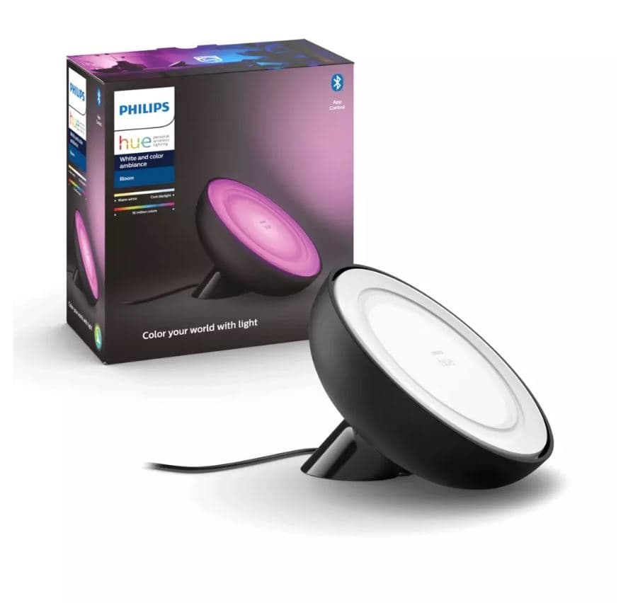 PHILIPS Hue Bloom Color Bordslampa Svart