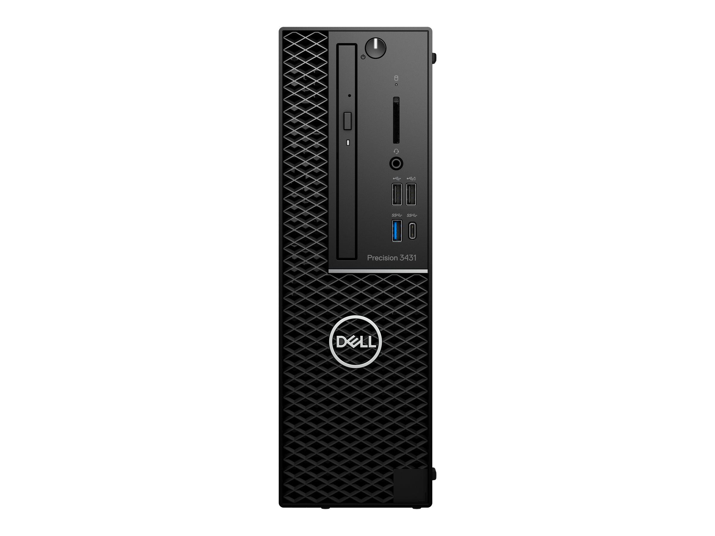 Dell Precision 3431 SFF i7-9700 16GB 512GB SSD Intel UHD630 DVD RW W10P 1Y Basic Onsite
