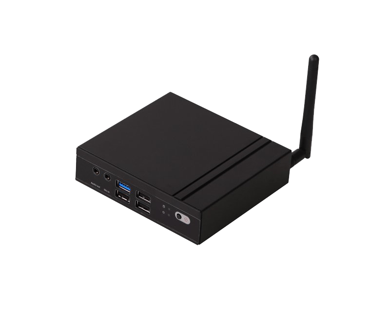 Giada F210U Mini PC, Intel Atom, 2GB RAM, 32GB eMMC, black