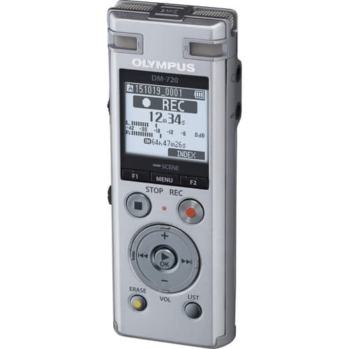 Olympus DM-720 incl NiMh battery, Stand clip