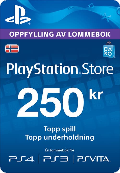 Wallet Top-up: 250 NOK (NO)