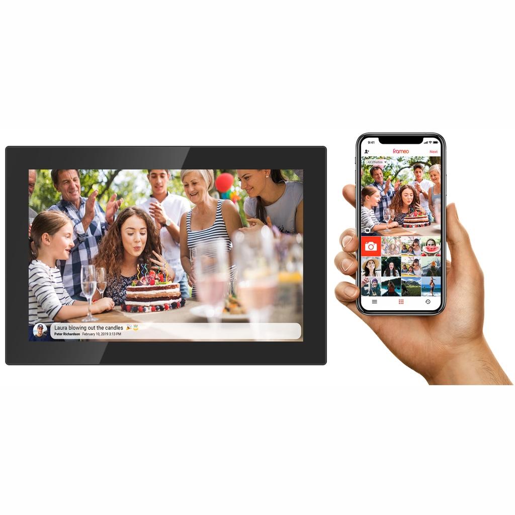 DENVER Social PhotoFrame 10,1" IPS touchscreen Black