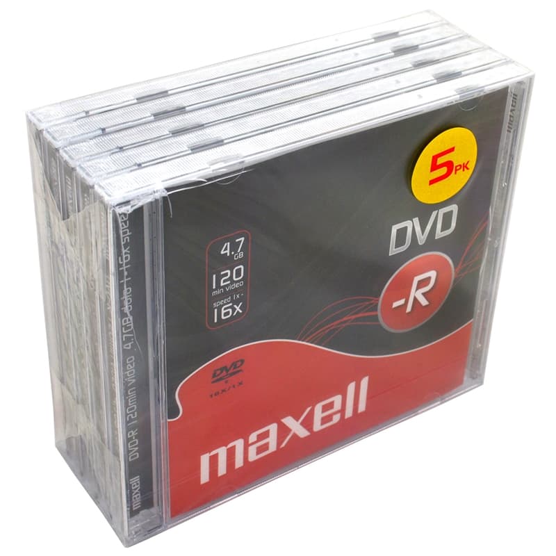 Maxell DVD-R 4.7GB 5-pack JewelCase