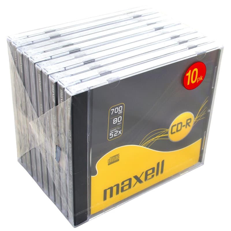 Maxell CD-R 52x 80min 10-p JewelCase