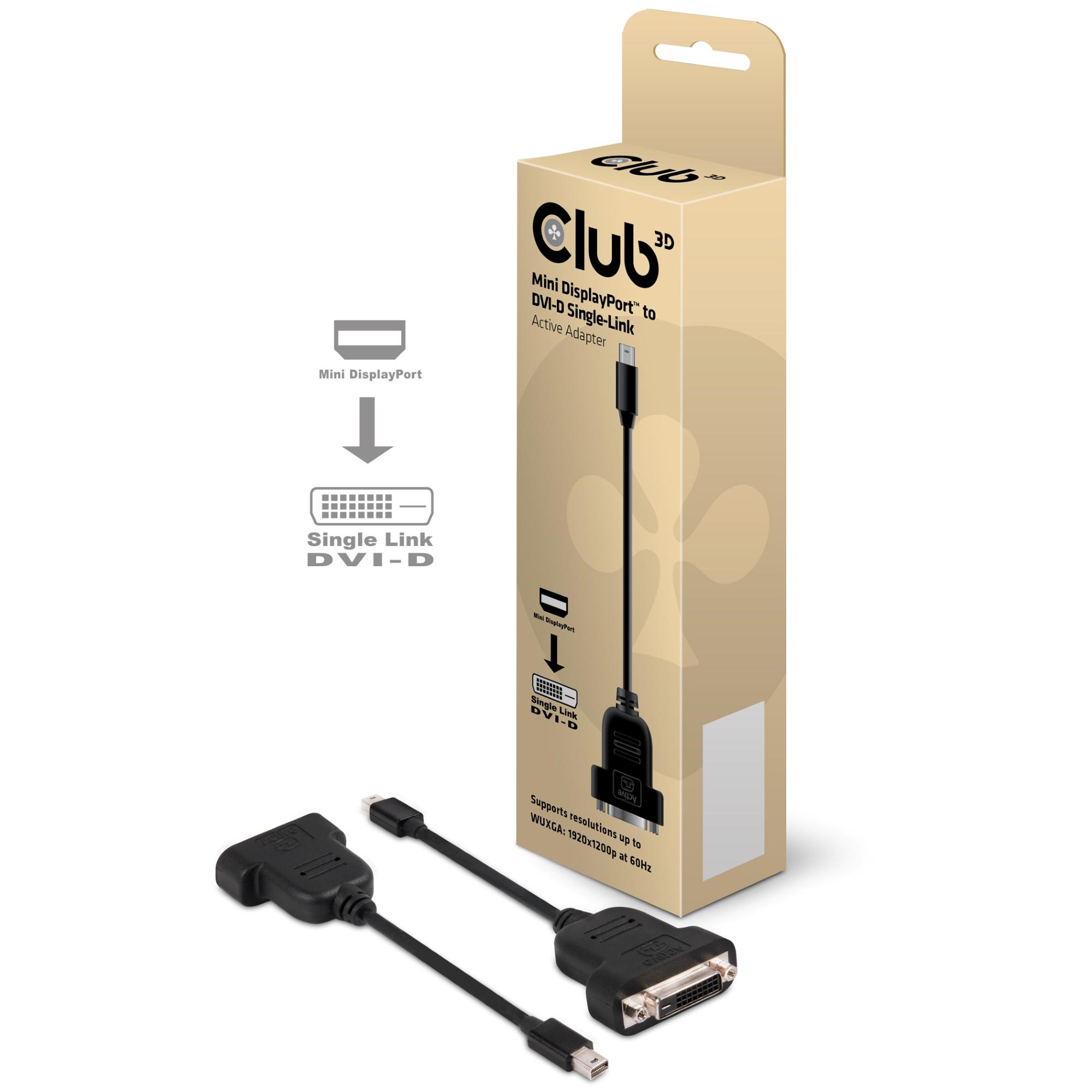 Club3D Mini DP to DVI-D SL Passive Adapter M/F