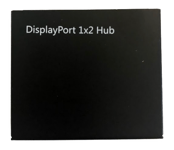 DisplayPort Splitter, 2x DP outputs, 4K, 3D, DP 1.2, black