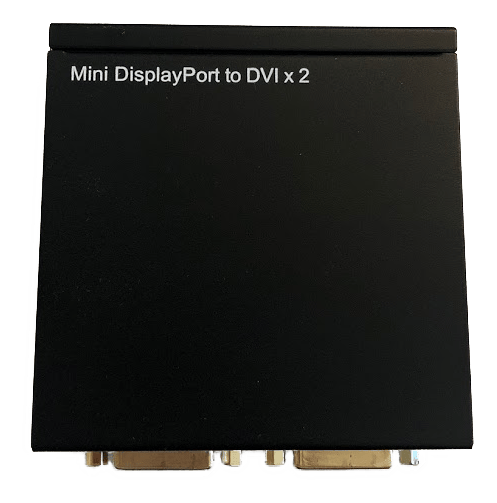 Mini DisplayPort to DVI Splitter, Two DVI-I outputs, Full HD, 2,2 Gbps