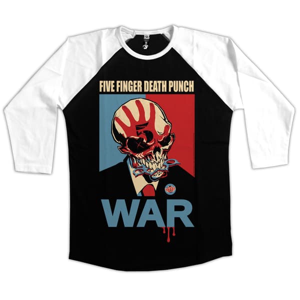 Five Finger Death Punch - Baseball, War Black Small