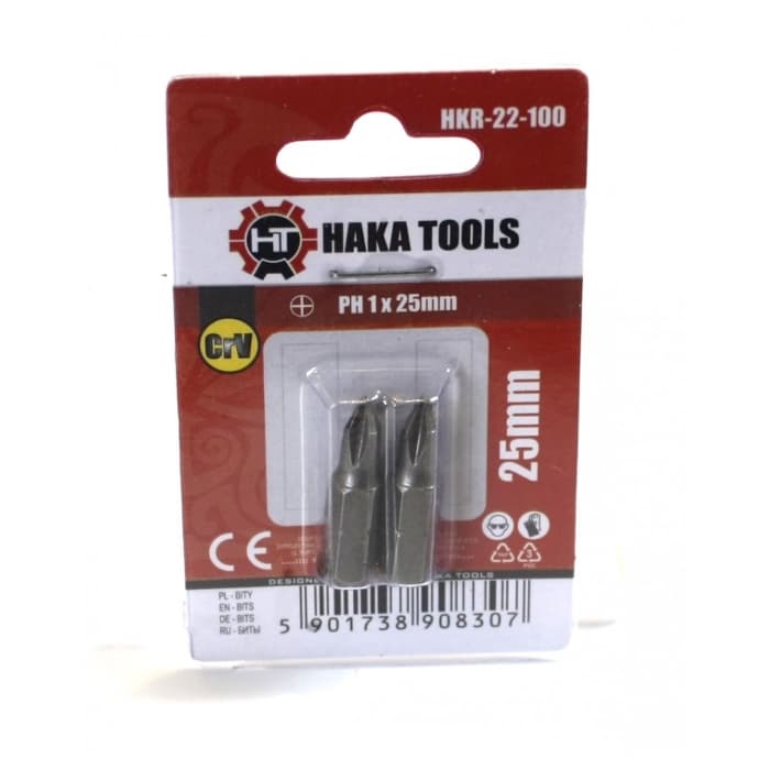 Bits, 2-Pack (PH1, 25mm)
