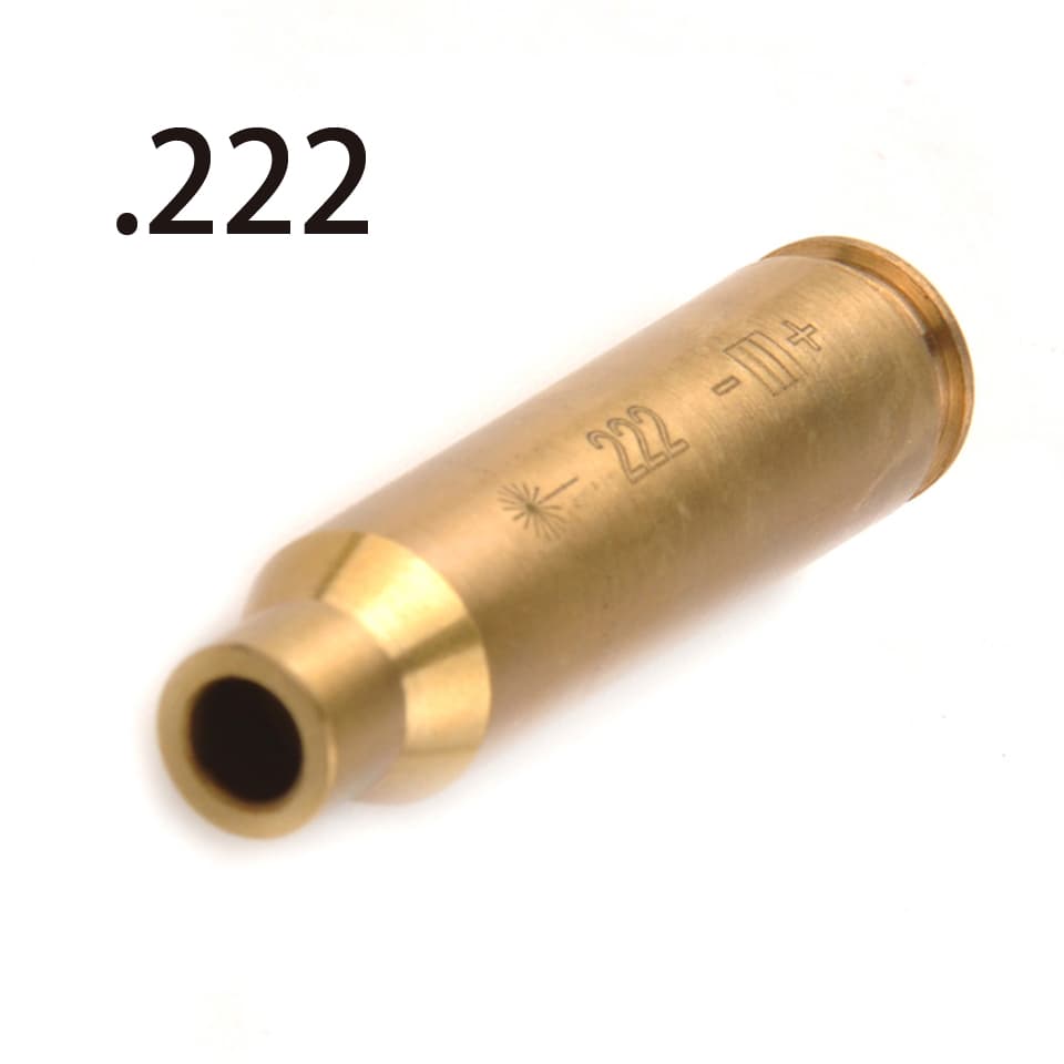 222REM Brass Red Laser Cartridge Bore Sighter Boresight Scope