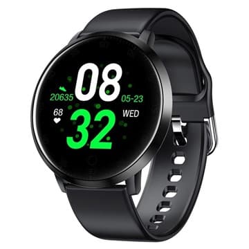 Vandtæt Smartwatch med Pulsmåler K12 - Sort