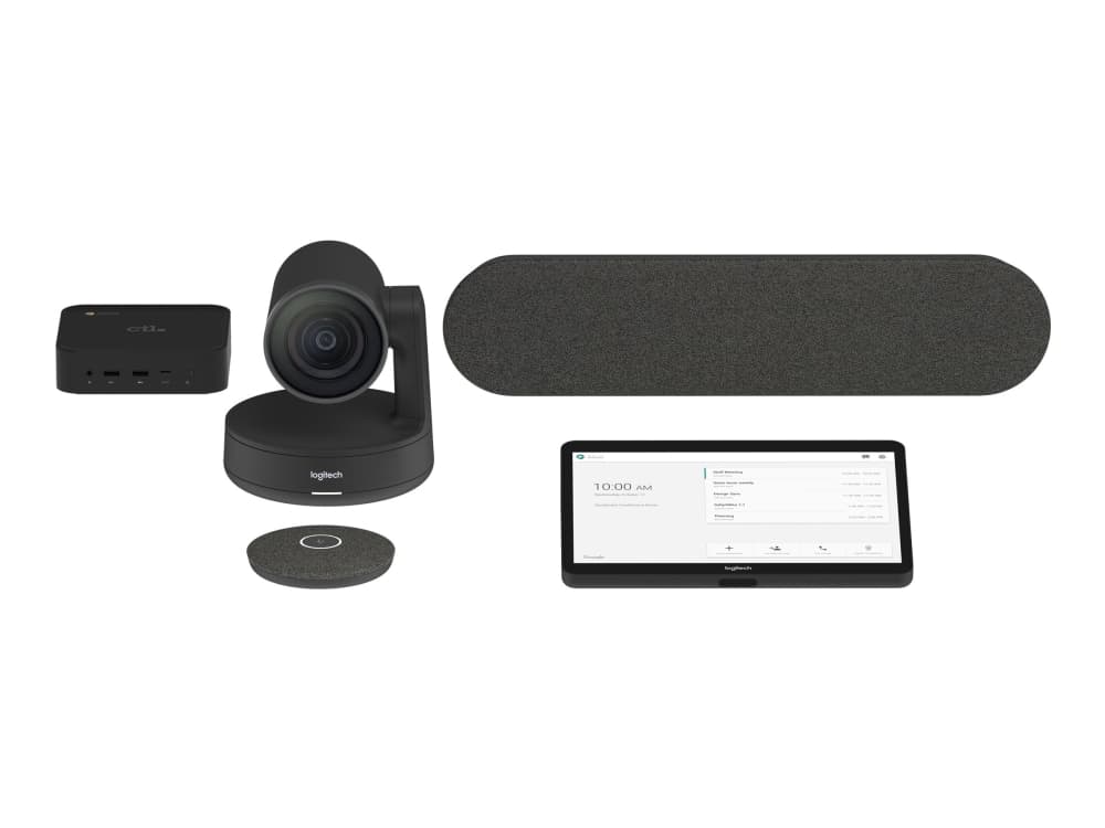 Logitech Tap Medium Bundle – Google, 4K Ultra HD, 60 fps, USB Type-C, 25,6 cm (10.1"), 1280 x 800 pixlar, -27 dB