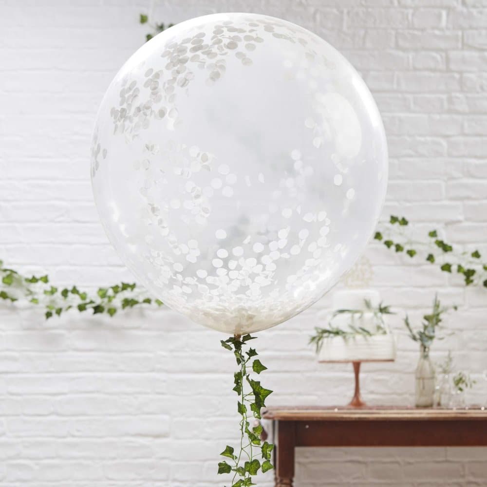 Konfettiballonger Large - Botanical Wedding