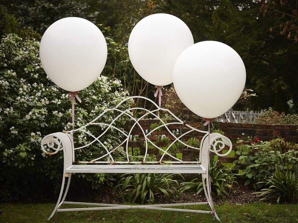 Stora Vita Ballonger 90cm - 3-Pack