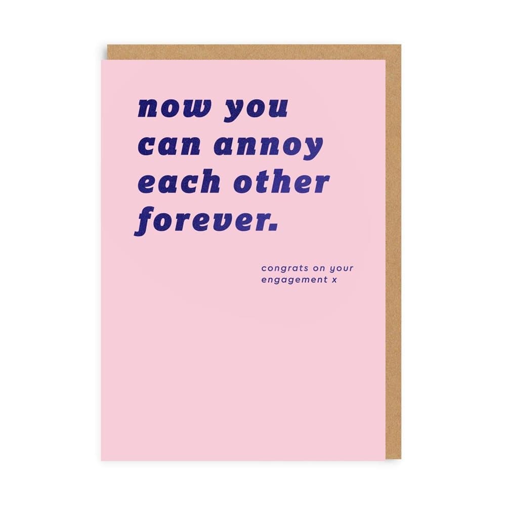 Ohh Deer Annoy Each Other Forever Engagement Card