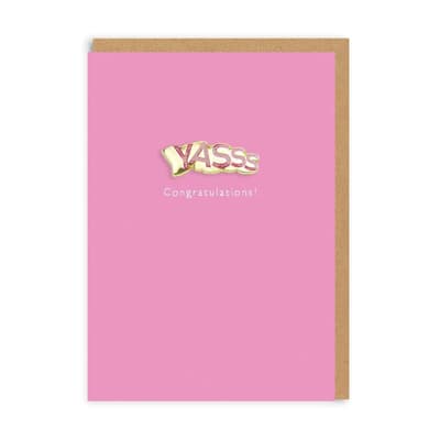 Ohh Deer Yasss Congratulations Enamel Pin Greeting Card