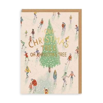 Ohh Deer Oh Christmas Tree Greeting Card