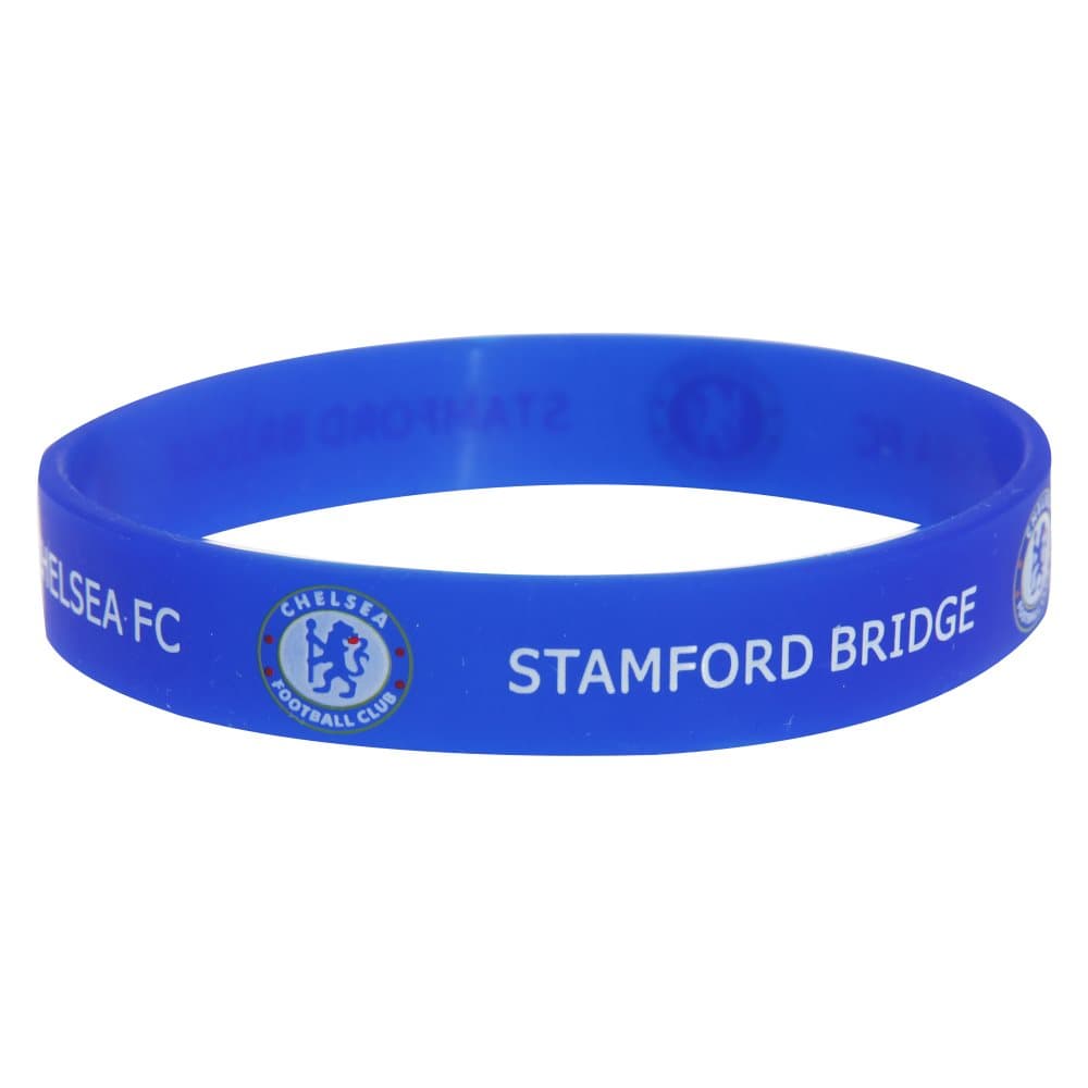 Chelsea FC Official Single Rubber Football Crest Wristband