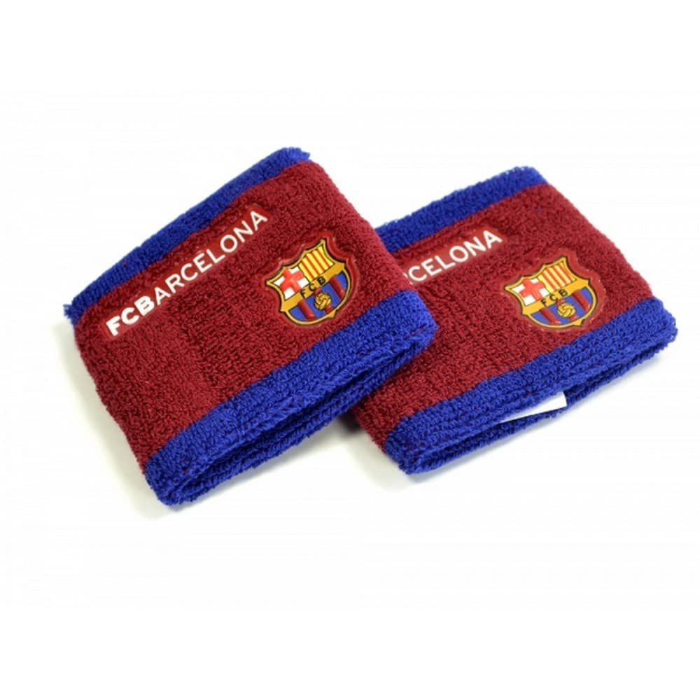 FC Barcelona Unisex Side Logo Wristbands Pack Of 2