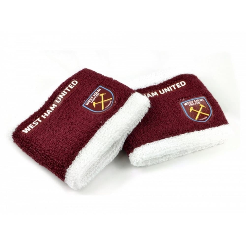 West Ham FC Official Football Sweatbands (Set of 2)