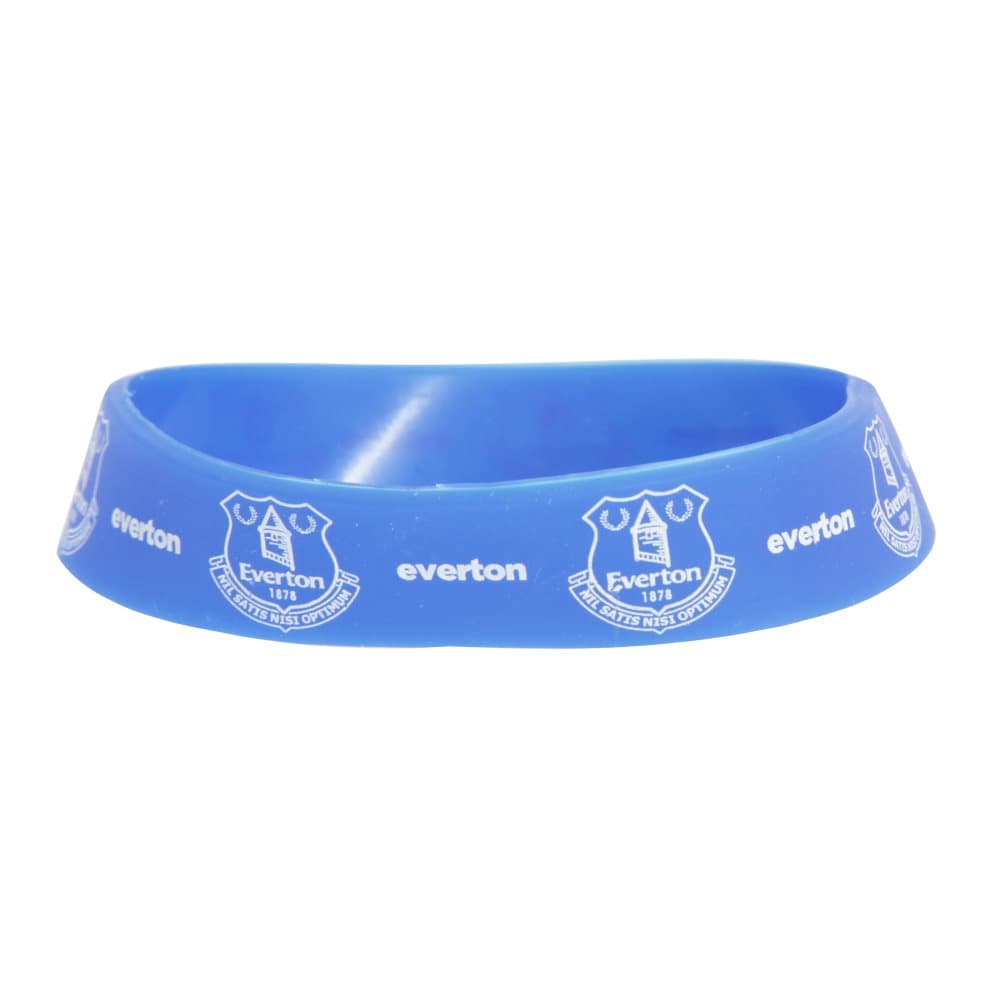 Everton FC Official Single Rubber Football Crest Wristband