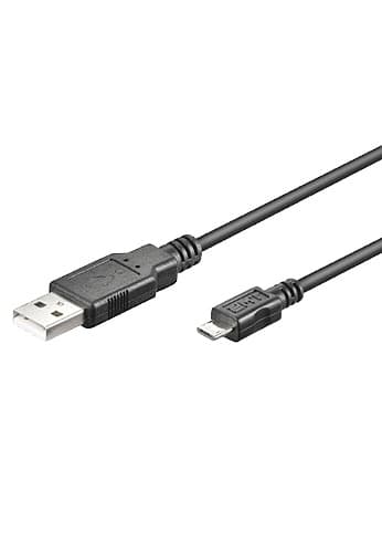Champion USB A -- MicroUSB lataus/sync kaapeli 1,8M - Musta