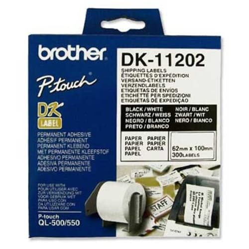 Brother Godsetiketter 62x100 mm