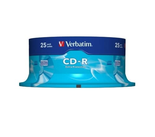 Verbatim CD-R Verbatim 52x 25p 700MB, Spindel, Extra Protection