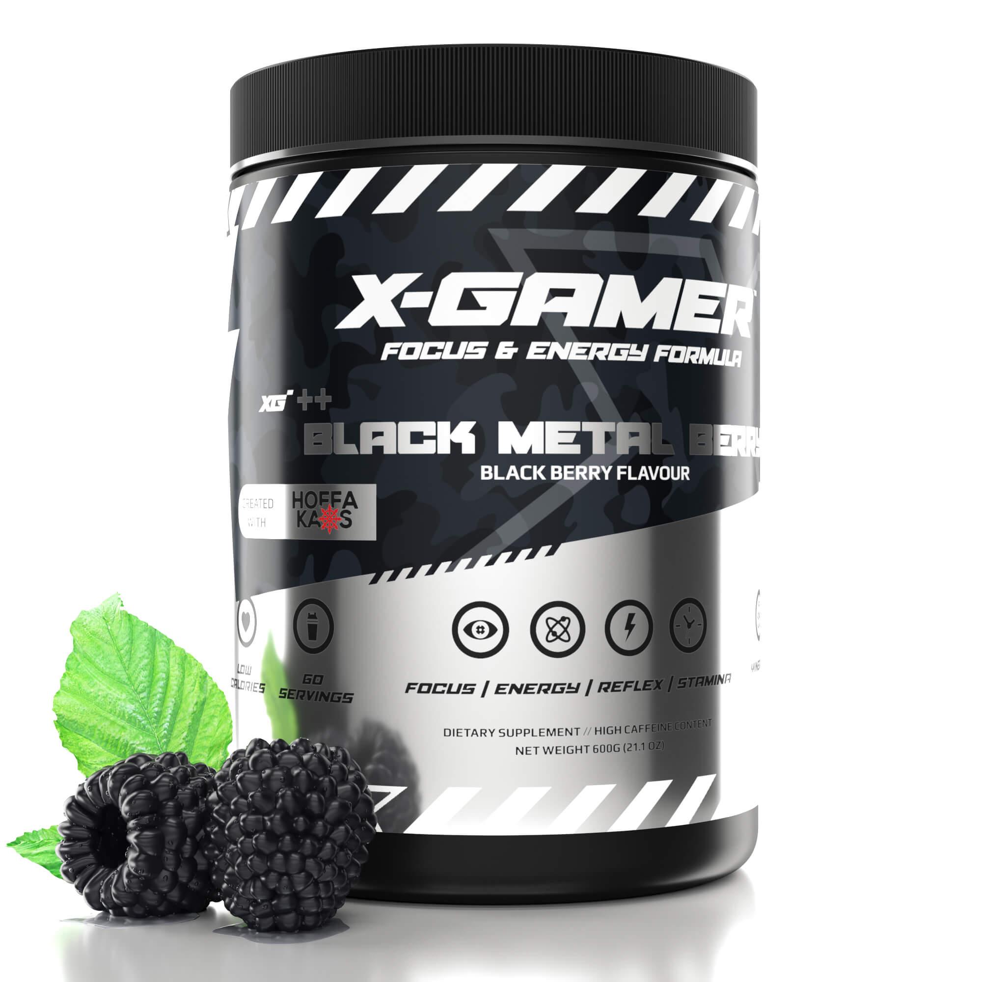 X-GAMER X-Tubz Black Metal Berry 600g