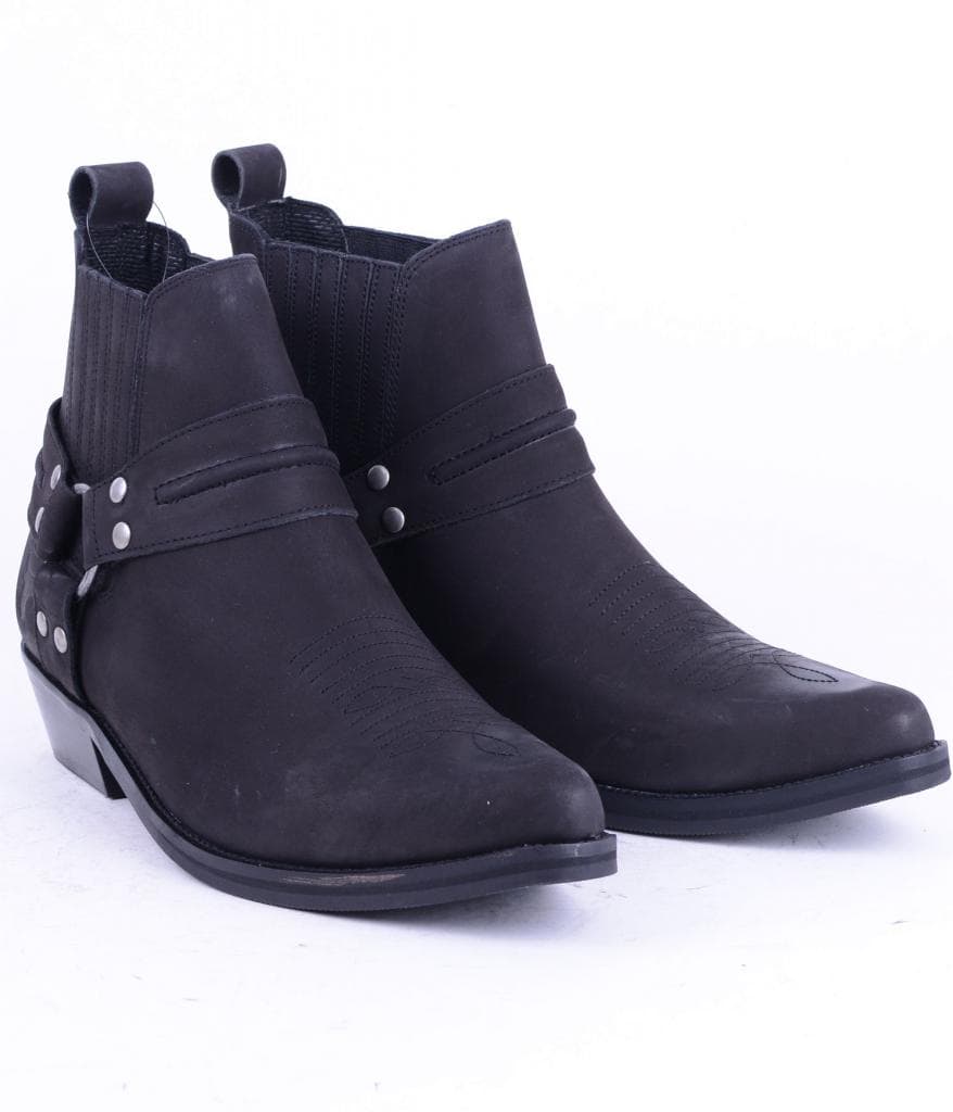 Western Boots Bullhead Crazy horse Arizona svart