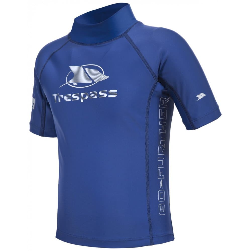 Trespass Childrens/Kids Alva Short Sleeve Rash Guard Swimming Top
