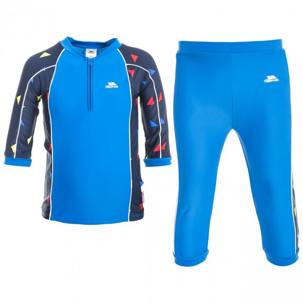 Trespass Childrens/Kids Smiley 3/4 Sleeve Top And 3/4 Bottoms Swim Set