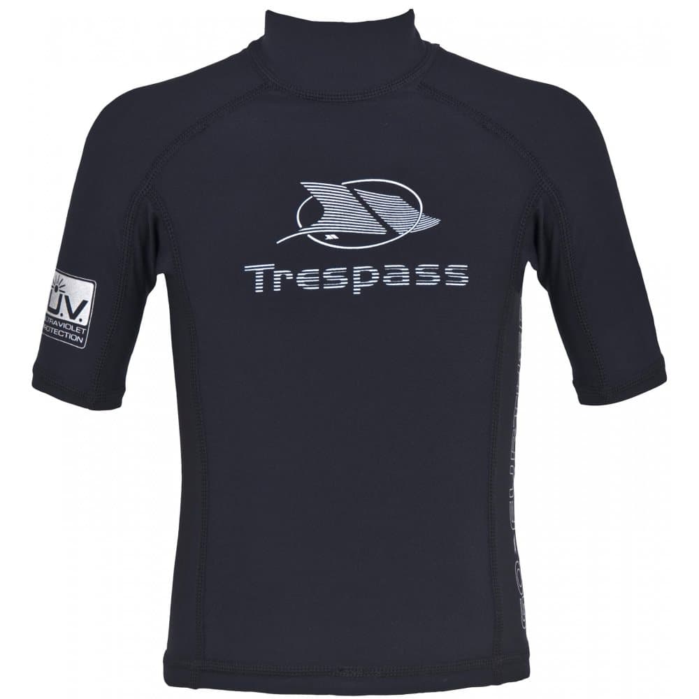 Trespass Childrens Boys Shrink Short Sleeve Swimming Rash Guard Top