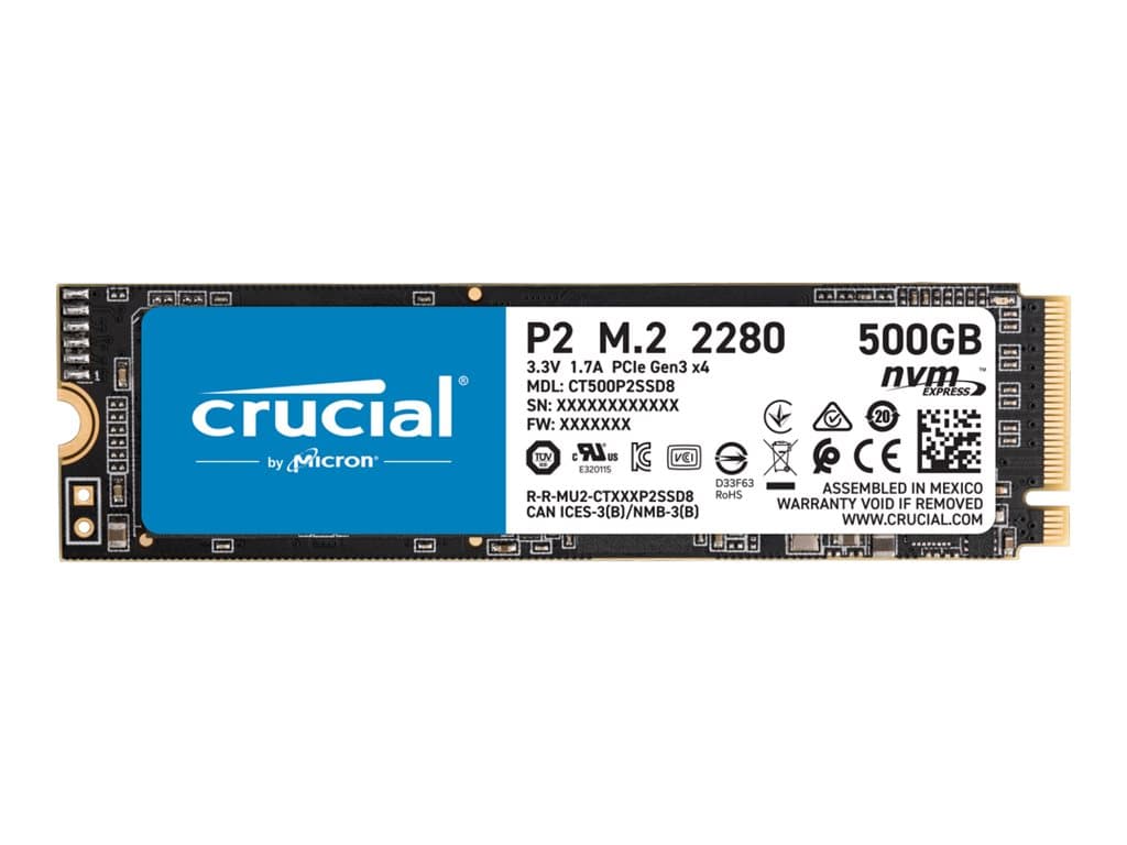 Crucial P2 500GB SSD M.2 NVMe