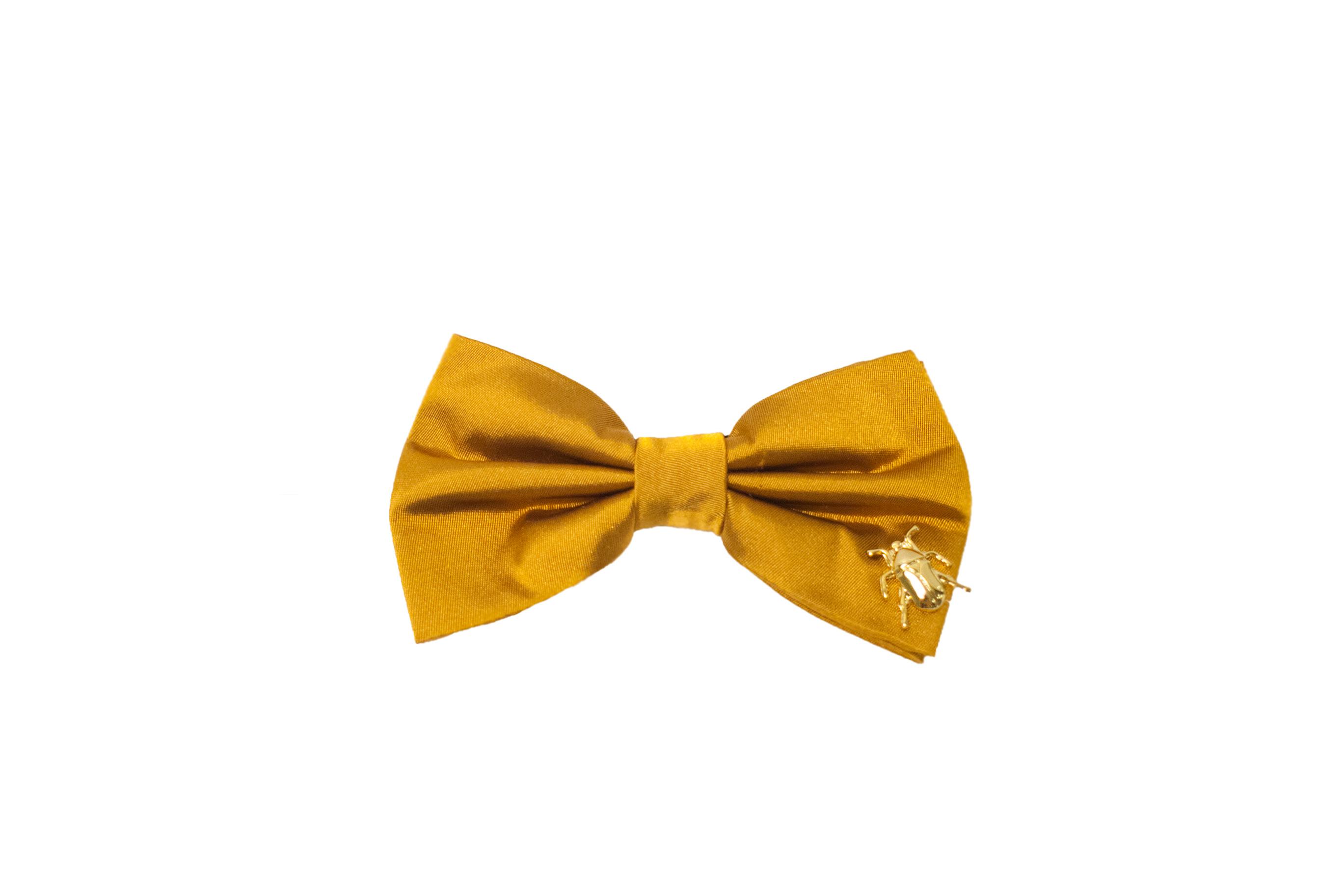 BOW TIE BUG GOLD PIN GOLD