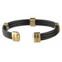 Sabona Magnetarmband Trio Cable Black Gold