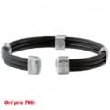 Sabona Magnetarmband Trio Cable Black Satin