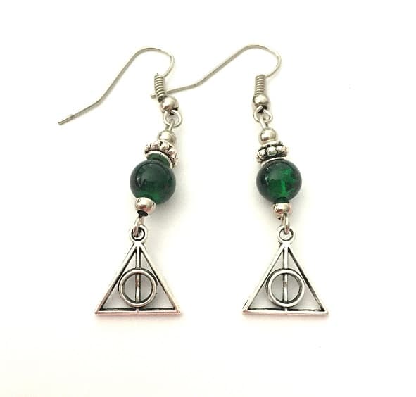 Earrings/Korvakorut - Deathly Hallows-  Slytherin - Harry Potter