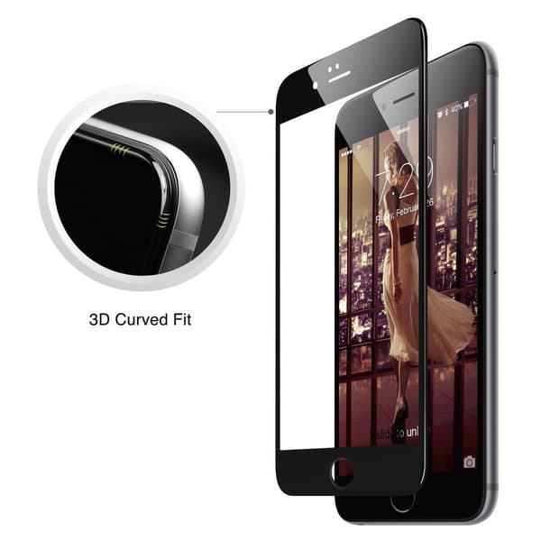 6 plus Silikonglas SVART