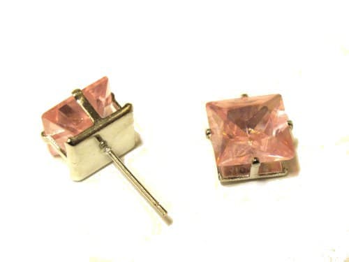 Bling Örhängen - Rosa Sten
